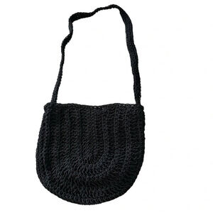 Walborg vintage Made in Italy small crochet blue purse